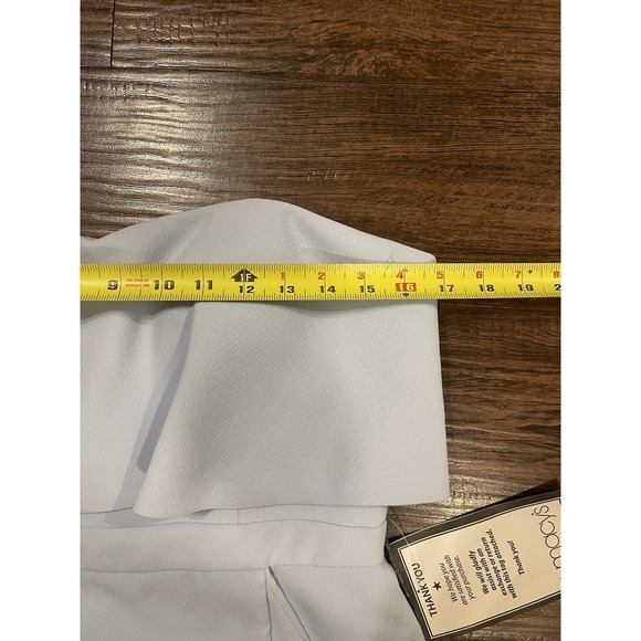 XSCAPE Womens Light Blue Sleeveless Short‎ Party Formal Ballgown Hi-Lo Dress 10 - Picture 6 of 7